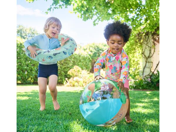 Kids' beach ball, inflatable pool float or swim ring
