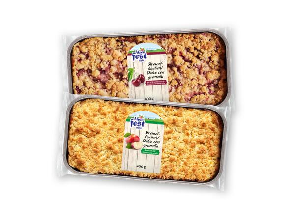 Pastry with Shortcrust Crumble and filling