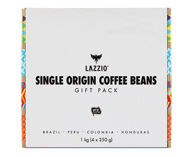 Lazzio Single Origin Coffee Beans Gift Pack 4 x 250g
