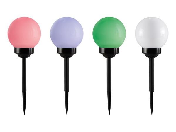 Klotformad LED-solcellslampa