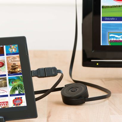 Câble HDMI enroulable avec adaptateur