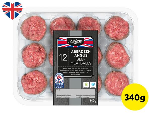 Deluxe 12 Aberdeen Angus British Beef Meatballs