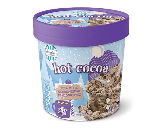 Sundae Shoppe Peppermint or Hot Chocolate Ice Cream