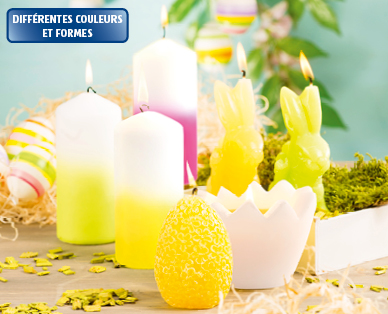 Assortiment de bougies "printemps"