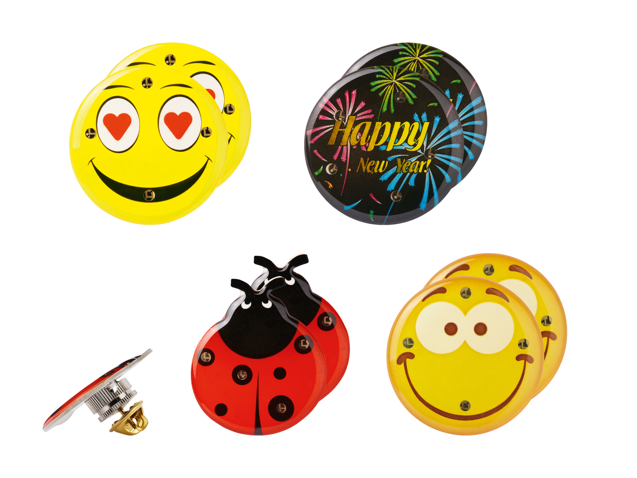Pins à LED, lot de 2