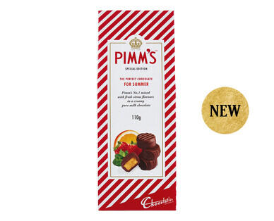Pimm's or Gordon's Pink Gin Milk Chocolates 110g