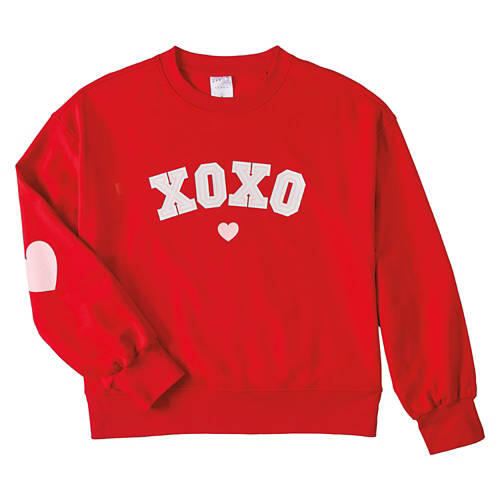 Ladies Valentine Day's Pullover - Red, S