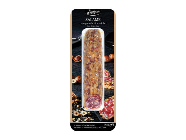 Salami with Chopped Hazelnuts or Pistachios