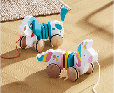 Wooden Pull-Along Toys with String