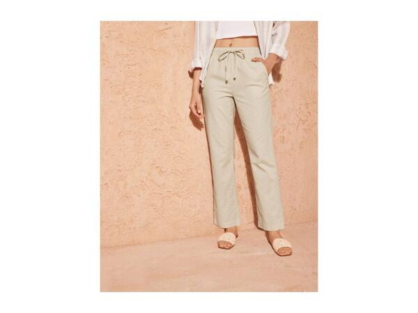 Esmara Ladies' Linen Blend Trousers