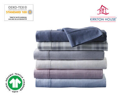 Organic Cotton Flannelette Fitted Sheet Set - King Size