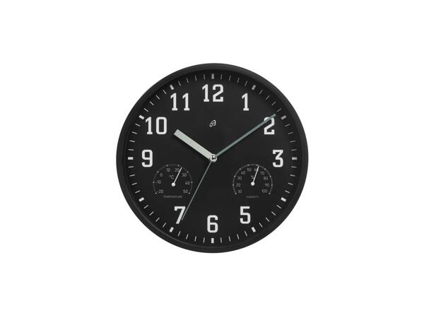 Wall clock with thermometer & hygrometer