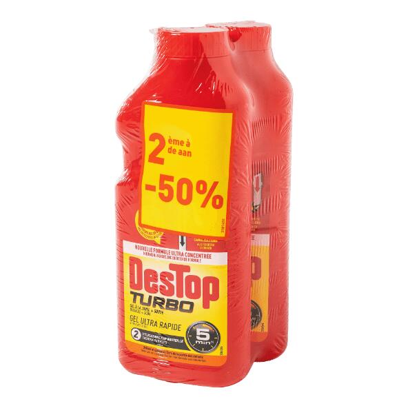 DESTOP TURBO(R) 				Abflussreiniger, 2 St.