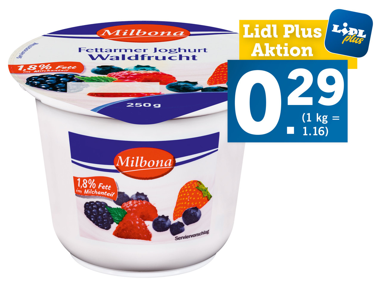 MILBONA Fruchtjoghurt
