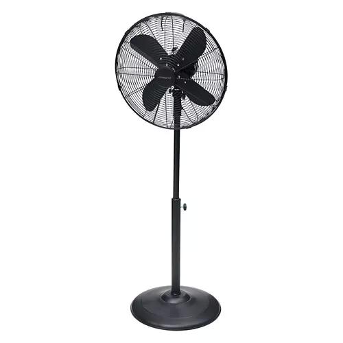 3 Speed Settings Metal Pedestal Fan, Black