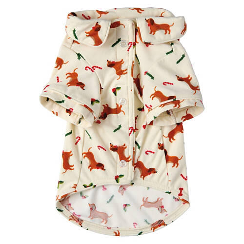 Holiday Pet Pajamas - Weiner Dog, XL