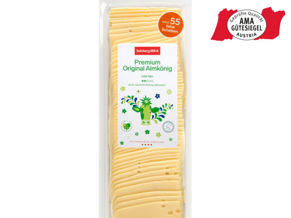 Salzburg Milch Almkönig in Scheiben