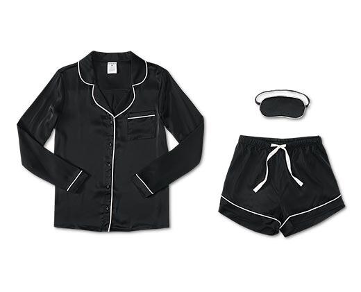 Serra Ladies 3 Piece Satin Sleep Set