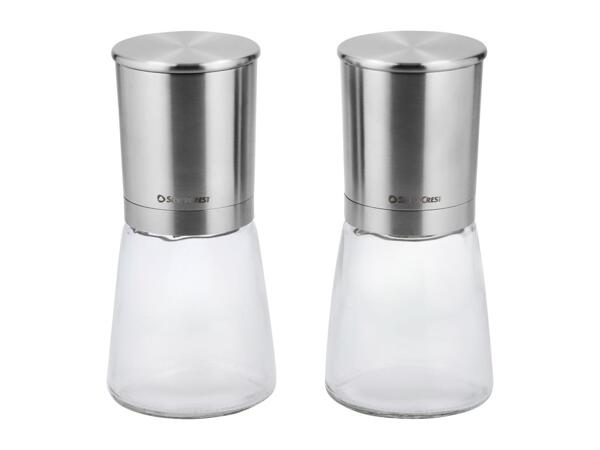 SILVERCREST Salt & Pepper Mill Set - 2 Pieces
