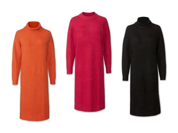 Damen Grobstrick-Pulloverkleid