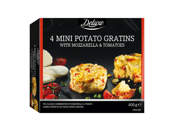 Potato Gratins with Tomatoes and Mozzarella