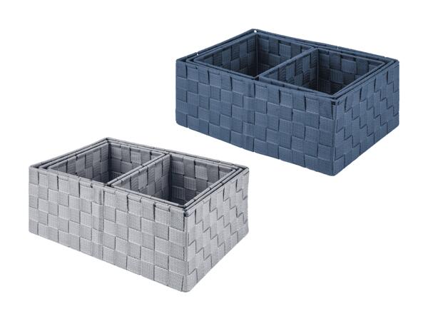 Étagère à suspendre/boîtes de rangement, set de 4