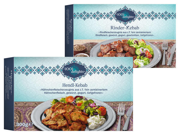 1001 DELIGHTS Hendl- oder Rinderkebab