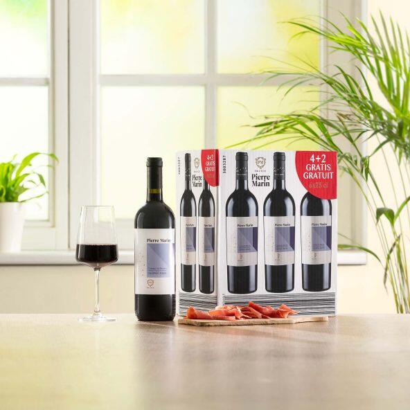 PIERRE MARIN(R) 				Coupage Rouge Coteaux de Béziers IGP, 6 pcs