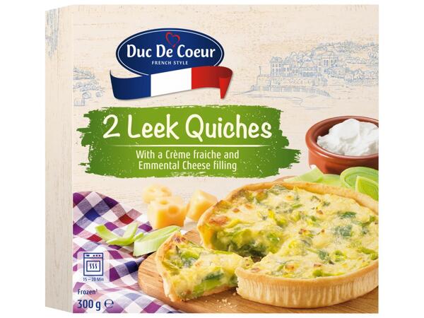 Leek Quiches