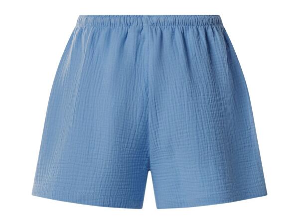 Ladies' Blue Muslin Shorts
