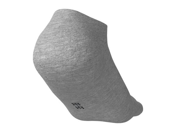 Ladies' Pink, Grey and Blue Trainer Socks - 5 Pairs