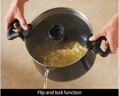 Pasta Pot with Glass Straining Lid