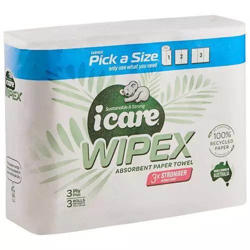 iCare Wipex Paper Towel 3 Pack