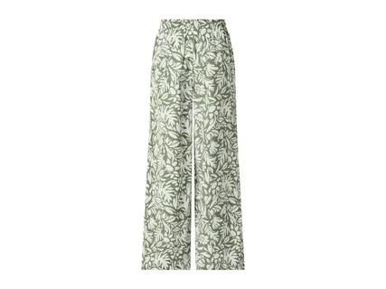 ESMARA Ladies' Patterned Linen Blend Trousers