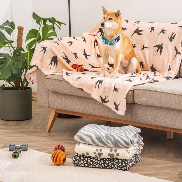 HOME CREATION(R) 	 				Plaid en polaire coral