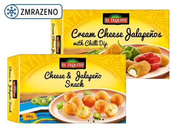 SÝROVÉ KULIČKY / ZELENINOVÁ SMĚS / PAPRIČKY JALAPEÑO PLNĚNÉ SÝREM
