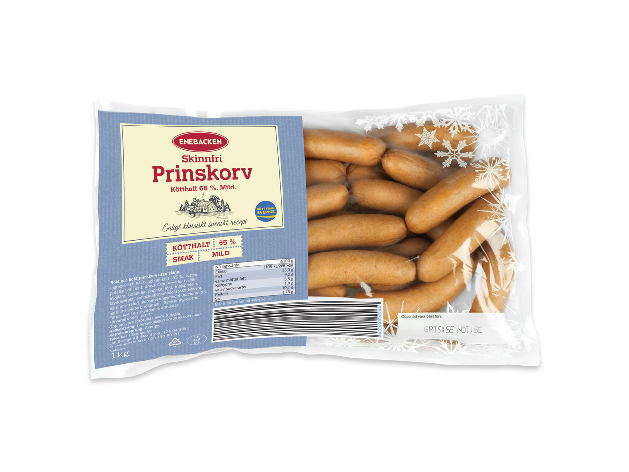 SKINNFRI PRINSKORV