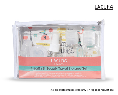 HEALTH AND BEAUTY TRAVEL STORAGE SET