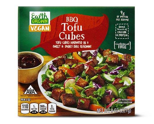 Earth Grown 
 Tofu Cubes BBQ or Sesame Ginger