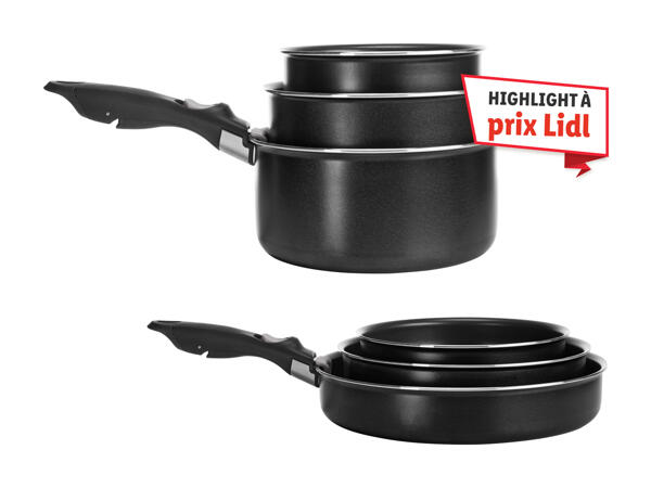 Set de casseroles en aluminium/ set de poêles en aluminium
