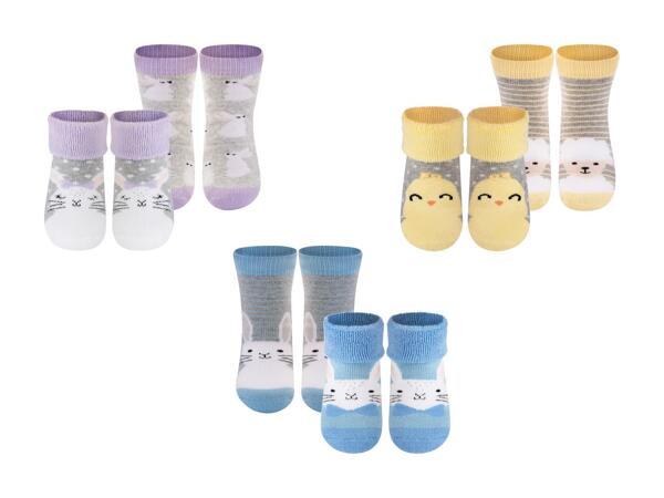 Chaussettes pour bébé Soxo, 2 paires