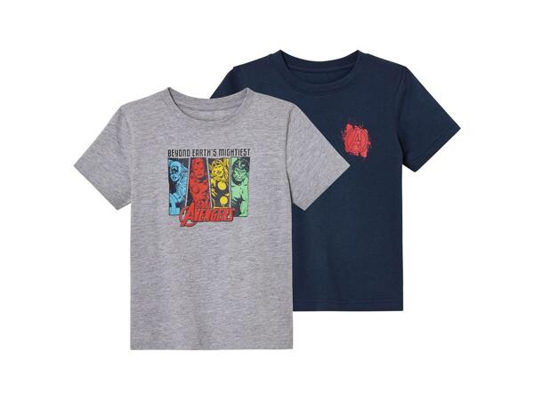 Boys' t-shirts, 2 pieces "Marvel, Disney"