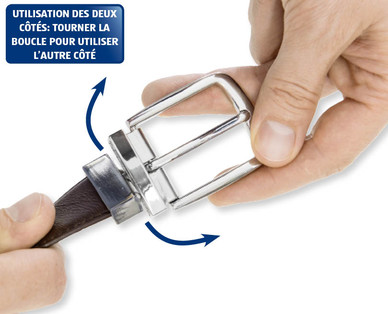 Ceinture réversible en cuir pour hommes BELLANTARE(R)