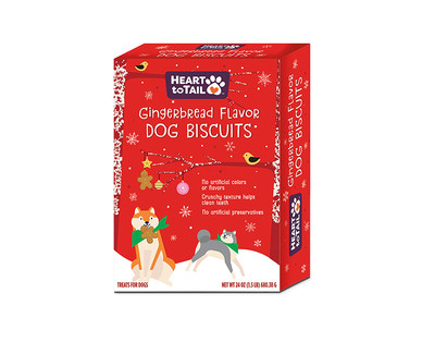 Heart to Tail Gingerbread Dog Biscuits
