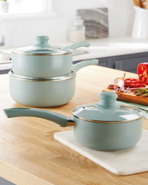 Ceramic Coated Pan Set 3 Piece
