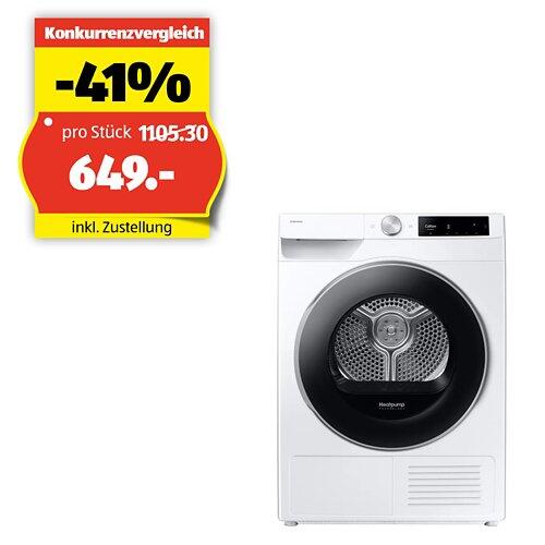 SAMSUNG Wäschetrockner DV6000, 9 kg, Optimal DryTM, DV90T6240LE/S5