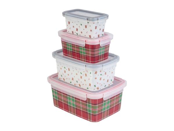 Livarno Home Food Storage Container Set - Set of 4