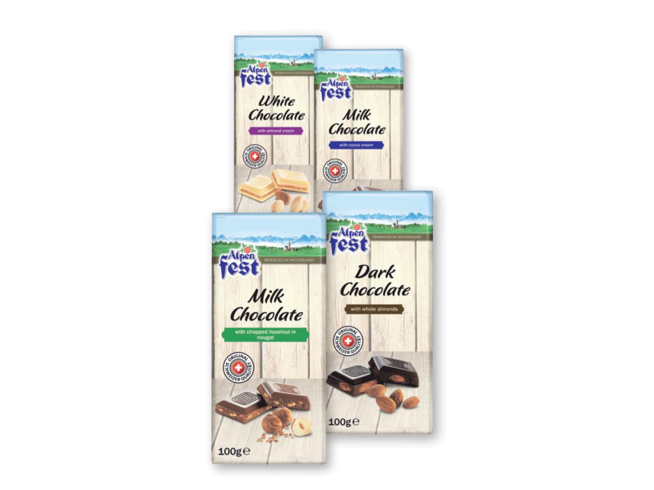 ALPENFEST Swiss Chocolate
