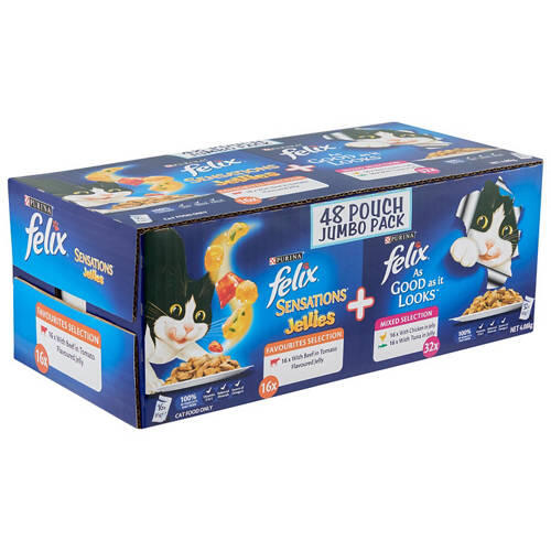 Cat Food Jumbo Pack 48 Pack 85g