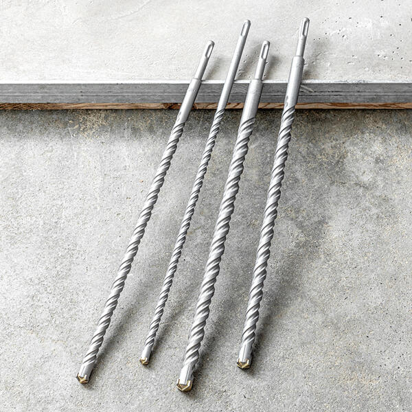 SDS-Doppel-Nut-Cross-Tip-Hammerbohrer 4tlg.